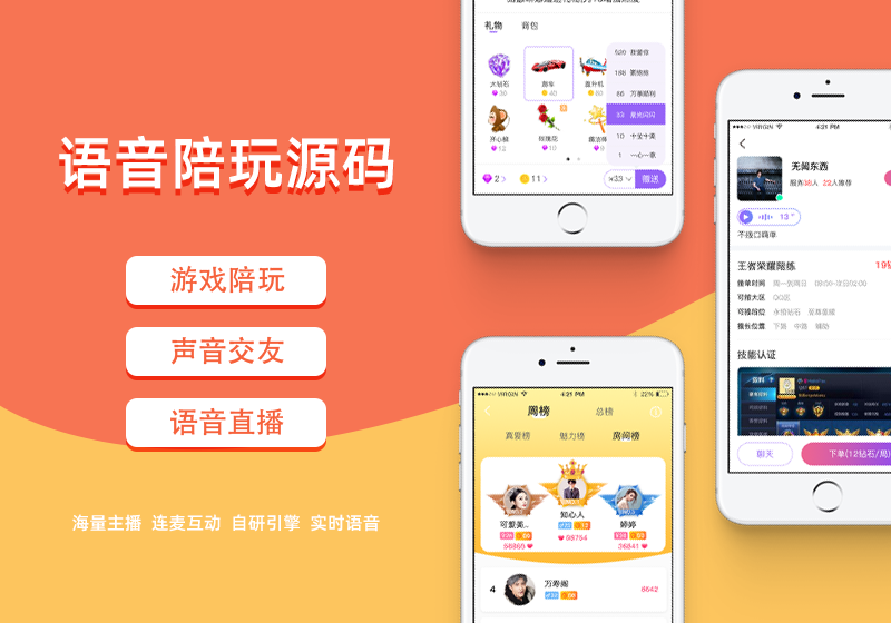 游戏陪玩系统 语音聊天系统商业版源码2.0版 附教程插图 游戏陪玩系统 语音聊天系统商业版源码2.0版 附教程插图