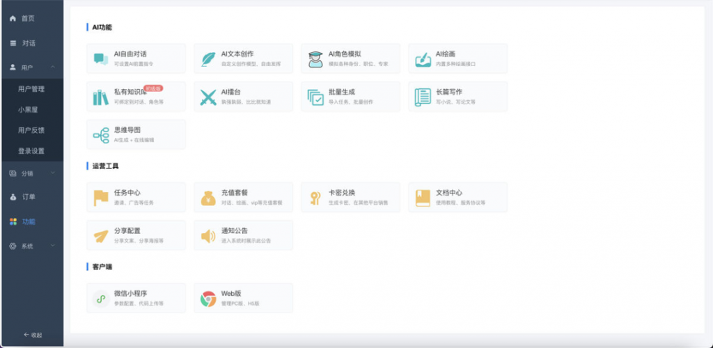 小狐狸ChatGPT智能聊天系统源码v2.7.6全开源Vue前后端+后端PHP插图4 小狐狸ChatGPT智能聊天系统源码v2.7.6全开源Vue前后端+后端PHP插图4