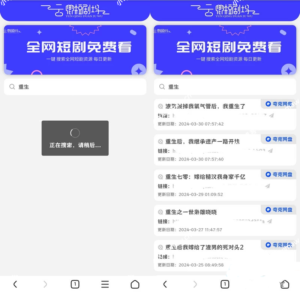 引流源码短剧搜索前端源码+内附搜索API-山水资源站