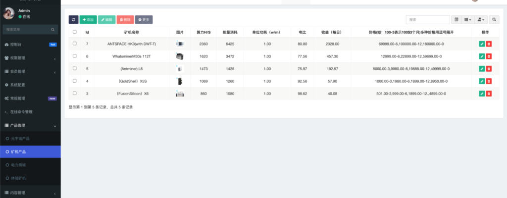 元宇宙区块数字系统系统源码/元宇宙云矿机源码插图5