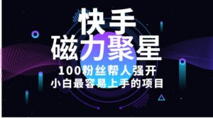 小白最容易上手的项目！售卖磁力聚星开通码，一单20，一天十几单-山水资源站