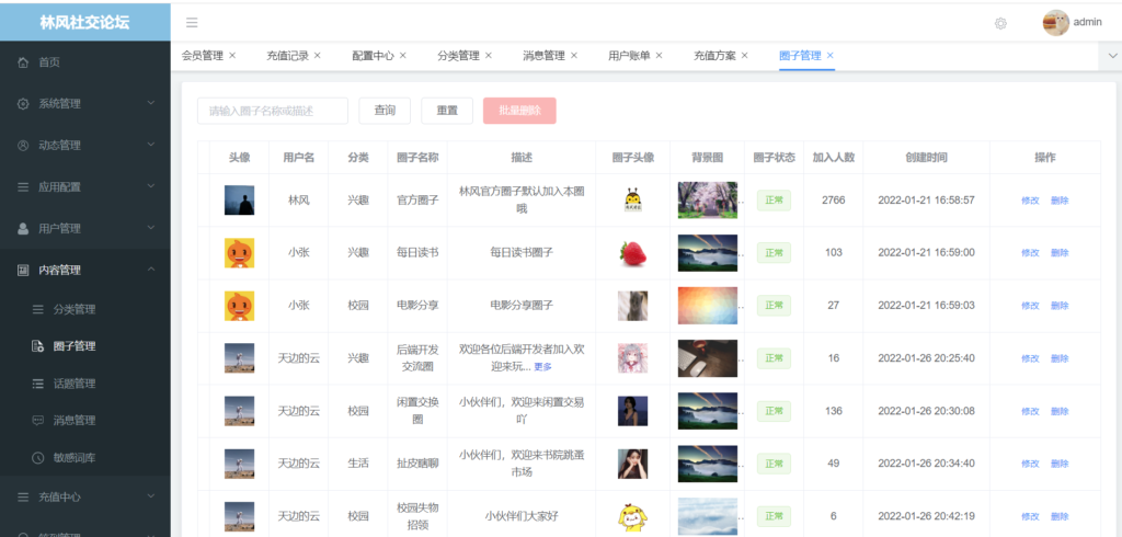 最新社交论坛交友发帖系统源码 前后端分离 H5、微信小程序、APP端插图8 最新社交论坛交友发帖系统源码 前后端分离 H5、微信小程序、APP端插图8