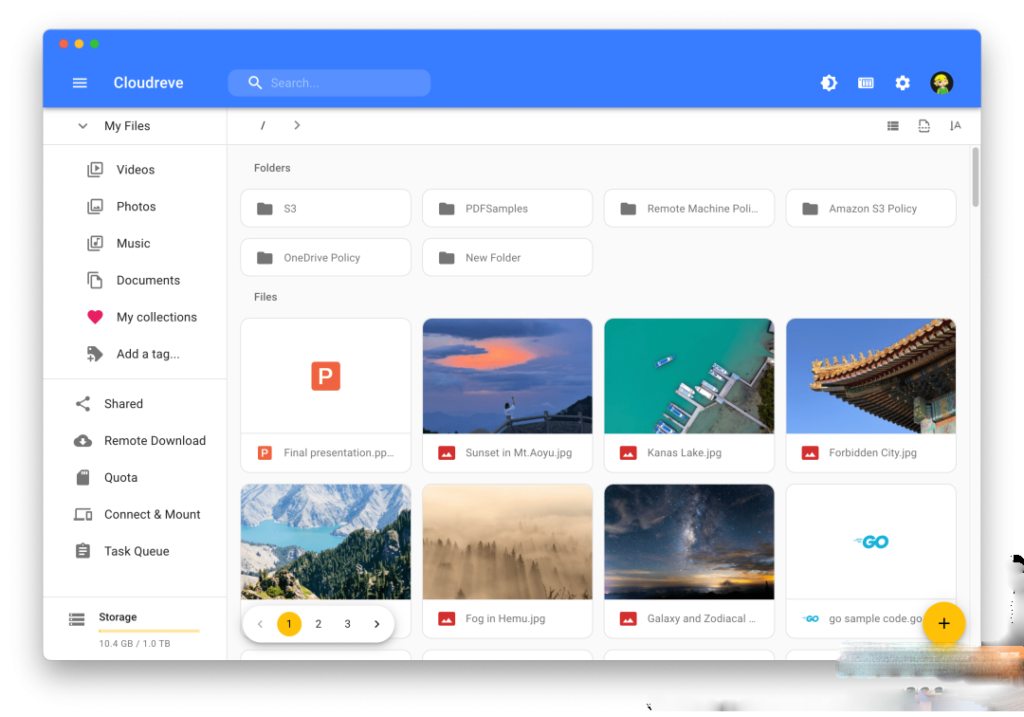 Cloudreve个人网盘系统源码 支持云存储(七牛、阿里云OSS、腾讯云COS、又拍云、OneDrive) 基于Go框架插图 Cloudreve个人网盘系统源码 支持云存储(七牛、阿里云OSS、腾讯云COS、又拍云、OneDrive) 基于Go框架插图