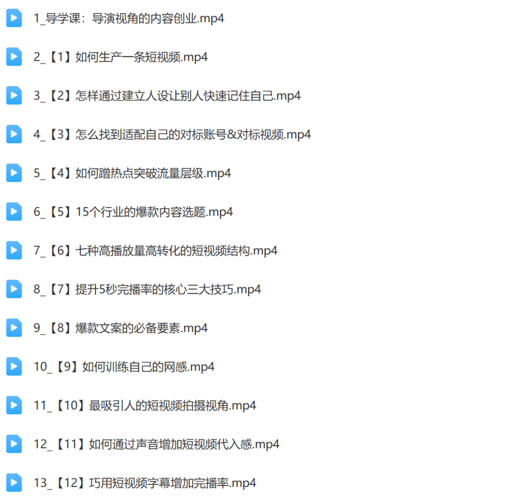 优质短视频内容进阶SOP课插图1 优质短视频内容进阶SOP课插图1