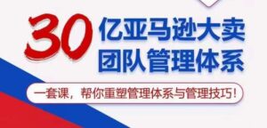 30亿亚马逊大卖团队管理体系，一套课帮你重塑管理体系与管理技巧-山水资源站