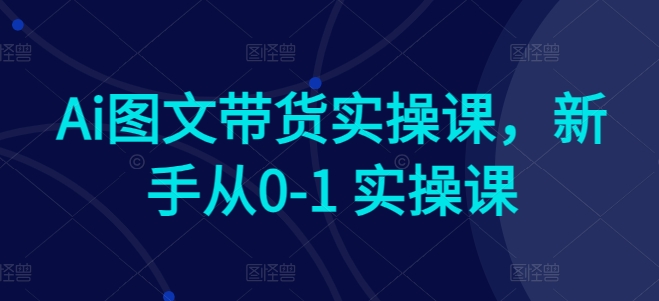 Ai图文带货实操课,新手从0-1 实操课插图 Ai图文带货实操课,新手从0-1 实操课插图