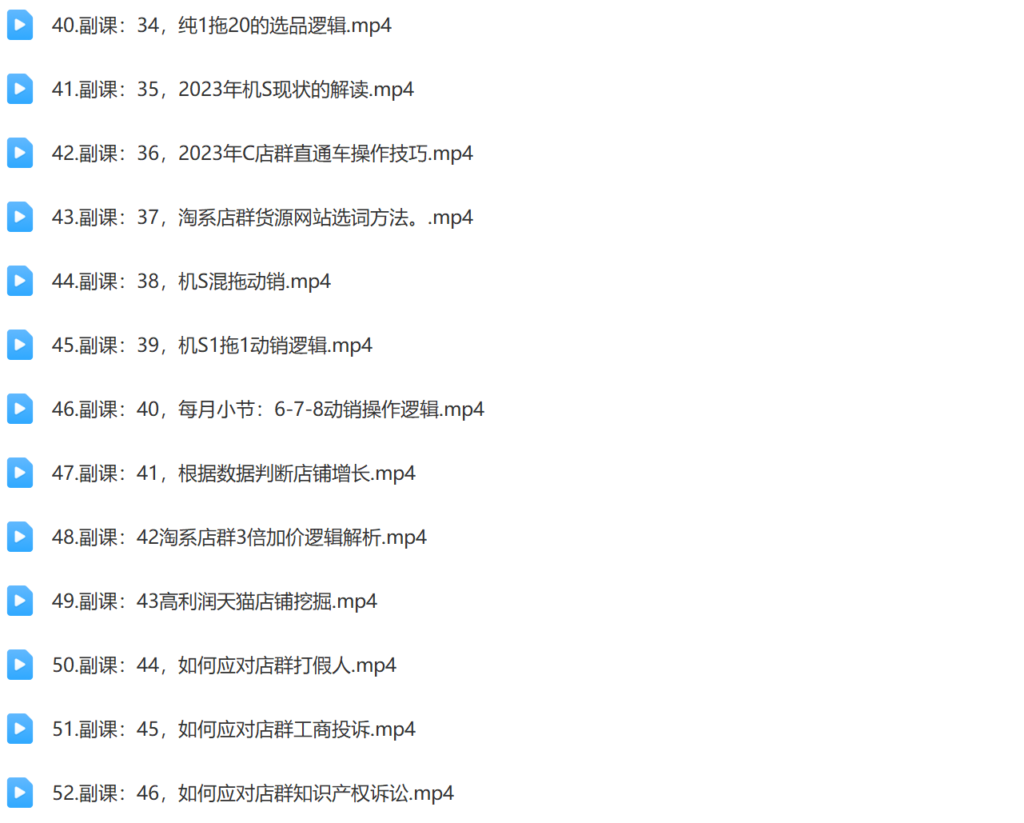 2024年全域电商矩阵109节线上课插图4 2024年全域电商矩阵109节线上课插图4