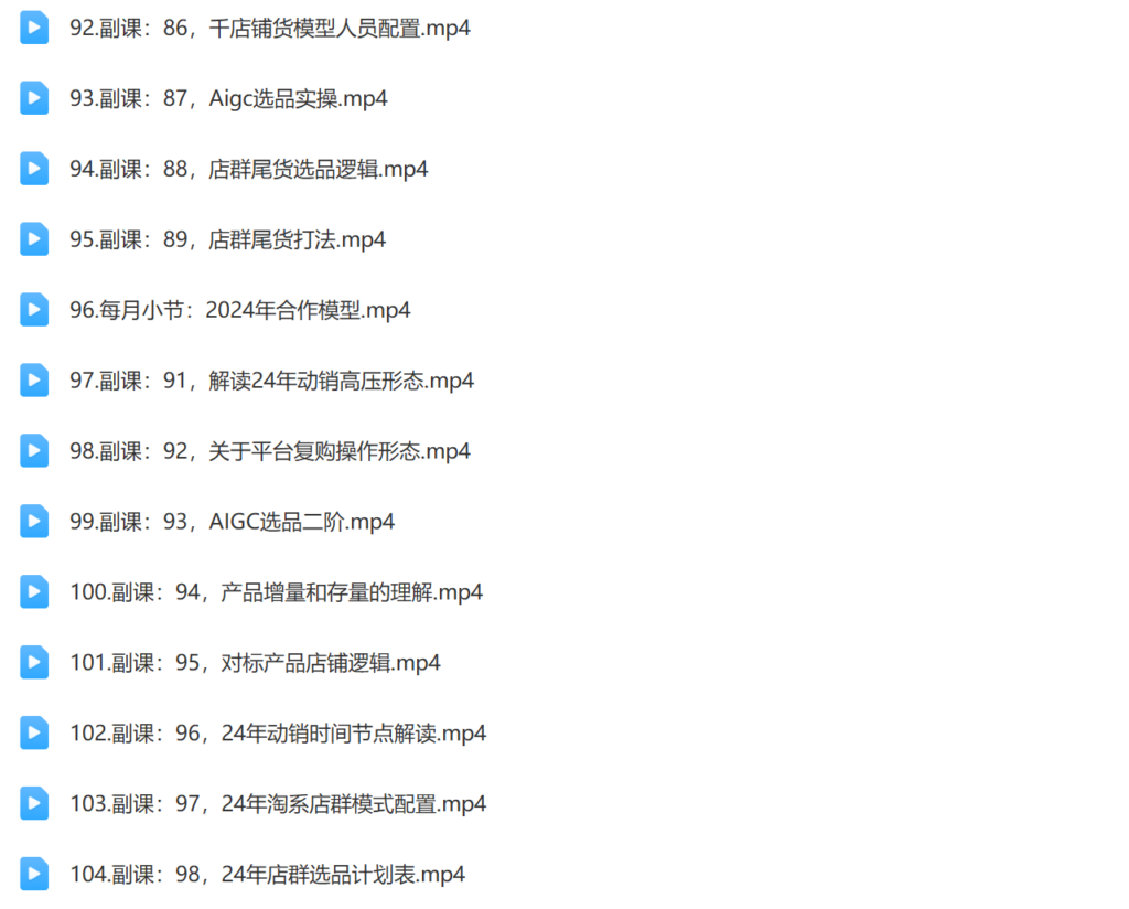 2024年全域电商矩阵109节线上课插图8 2024年全域电商矩阵109节线上课插图8