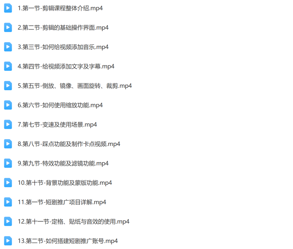 2024短剧0基础剪辑师训练营插图1