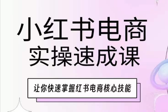 小红书电商实操速成课,让你快速掌握红书电商核心技能插图 小红书电商实操速成课,让你快速掌握红书电商核心技能插图