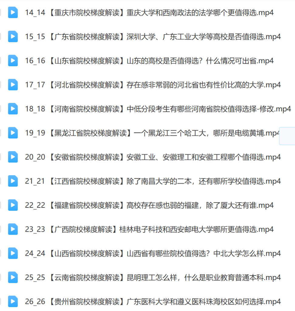 全国院校及梯度排序深度解析课（免费下载-帮助更多高考生做出人生重要的选择。）插图2