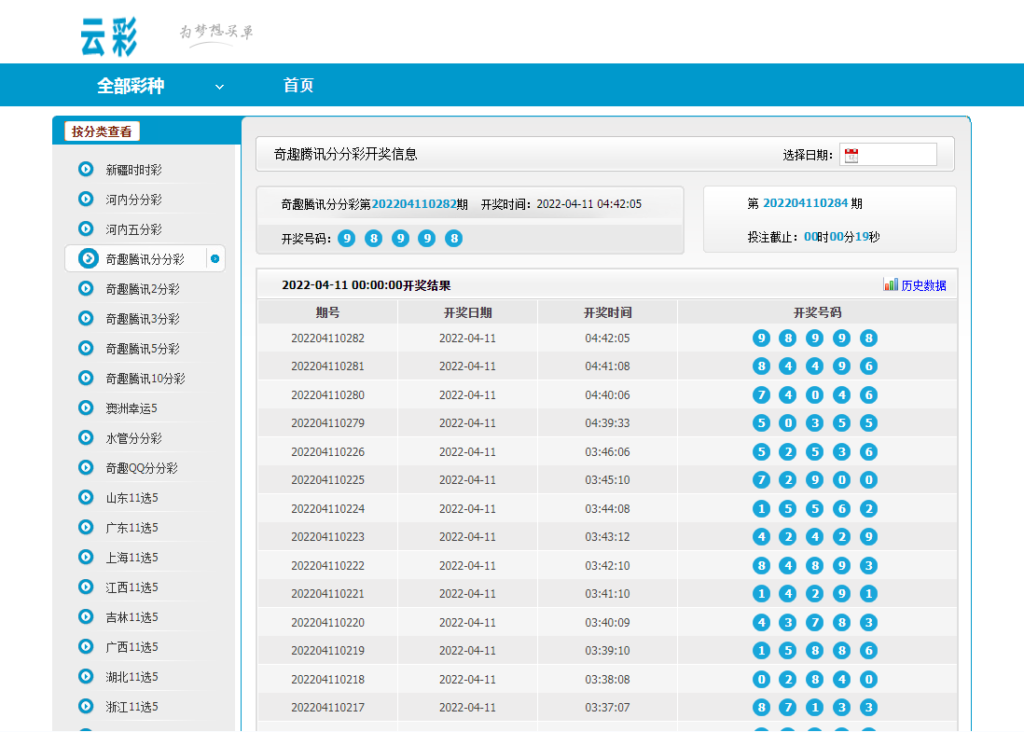 云彩开奖网系统源码,包含多个彩插图 云彩开奖网系统源码,包含多个彩插图