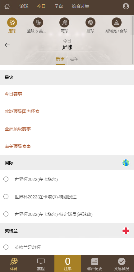 2022年最新运营版皇冠体育系统源码,世界杯足球信用盘口插图1 2022年最新运营版皇冠体育系统源码,世界杯足球信用盘口插图1