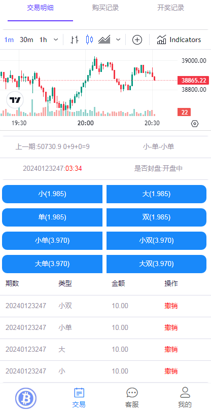 BTC虚拟币投注竞猜大小单双游戏平台插图 BTC虚拟币投注竞猜大小单双游戏平台插图