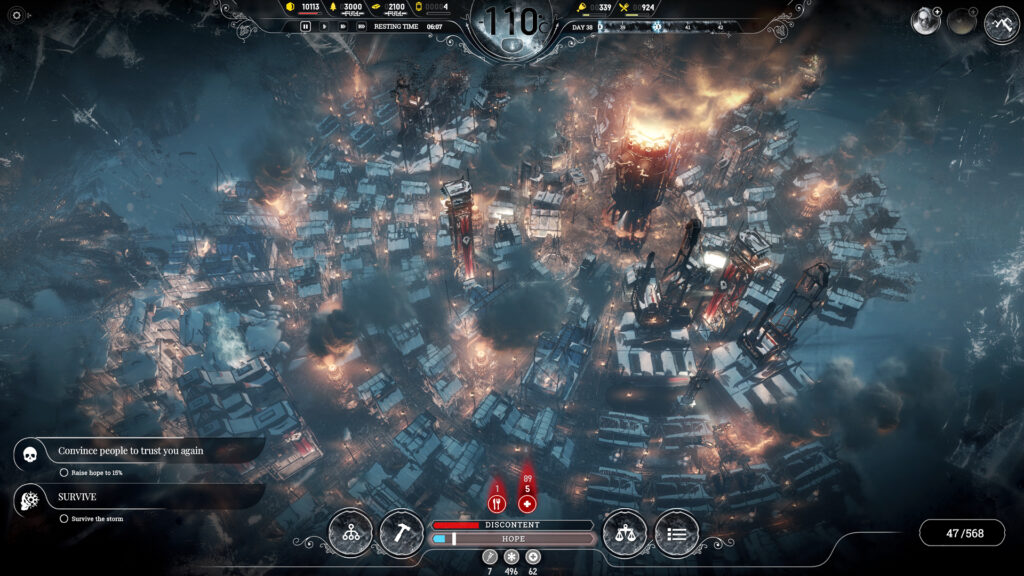 《寒霜朋克/冰汽时代/Frostpunk》v1.6.2|集成DLCs|容量9.14GB|官方简体中文|支持键盘.鼠标|赠音乐原声|赠多项修改器|赠满资源初始存档插图3 《寒霜朋克/冰汽时代/Frostpunk》v1.6.2|集成DLCs|容量9.14GB|官方简体中文|支持键盘.鼠标|赠音乐原声|赠多项修改器|赠满资源初始存档插图3
