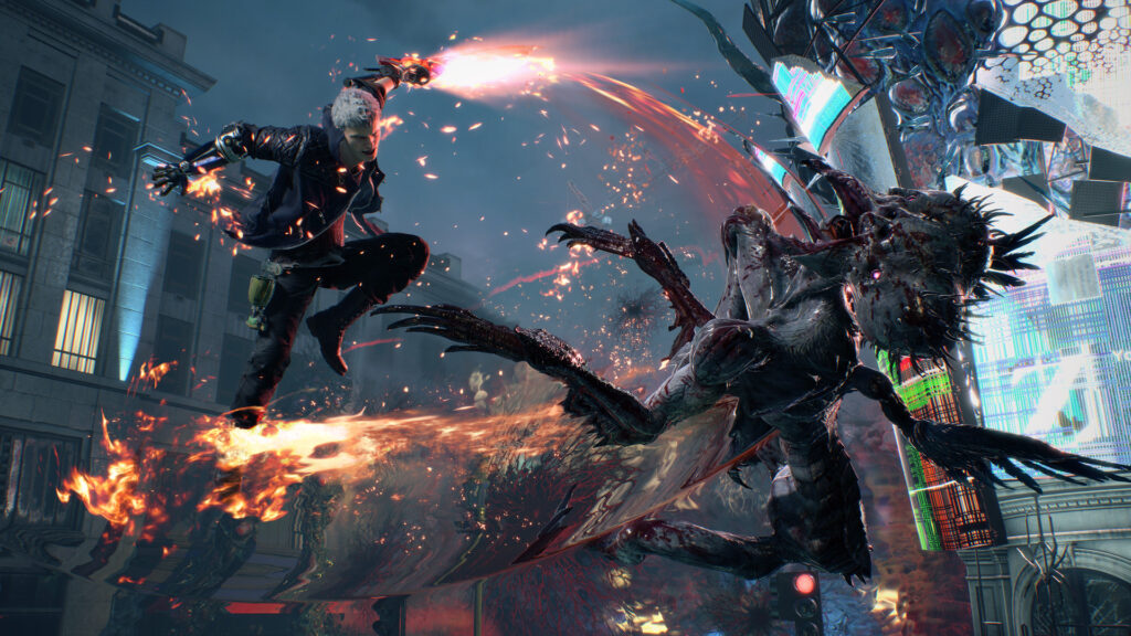 《鬼泣 5 + Vergil 豪华版(Devil May Cry 5: Deluxe Edition + Vergil)all dlcs/附历代合集》v15.12.2020 / Vergil 更新|容量40GB|官方简体中文|支持键鼠.手柄|赠官方原声135首BGM|赠多项修改器|赠全难度S评价,全秘密关卡,血宫全S评价,全技能,全武器,全收集,全CG,全服装,全超级角色存档|赠历代游戏插图1 《鬼泣 5 + Vergil 豪华版(Devil May Cry 5: Deluxe Edition + Vergil)all dlcs/附历代合集》v15.12.2020 / Vergil 更新|容量40GB|官方简体中文|支持键鼠.手柄|赠官方原声135首BGM|赠多项修改器|赠全难度S评价,全秘密关卡,血宫全S评价,全技能,全武器,全收集,全CG,全服装,全超级角色存档|赠历代游戏插图1