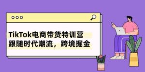 TikTok电商带货特训营，跟随时代潮流，跨境掘金（8节课）-山水资源站
