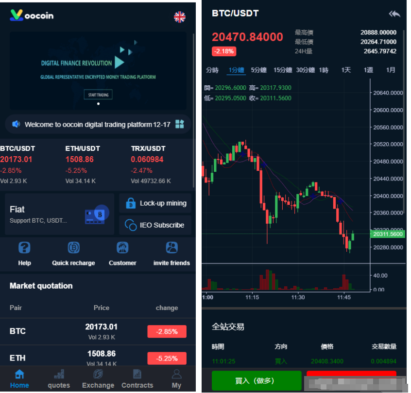 多语言交易所秒合约质押IEO认购插图