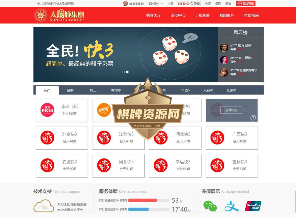 最新更新完美运营版大富二开太阳城源码组件+完整数据插图3