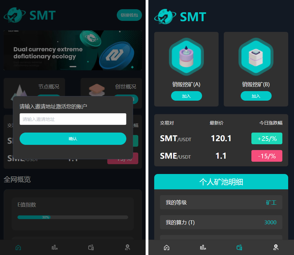 SMT挖矿理财源码【DAPP】插图