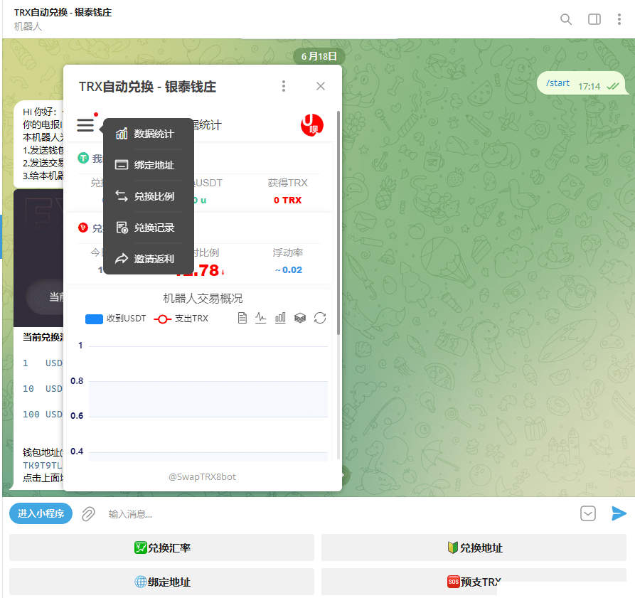TRX自动兑换机器人源码+搭建教程插图2 TRX自动兑换机器人源码+搭建教程插图2