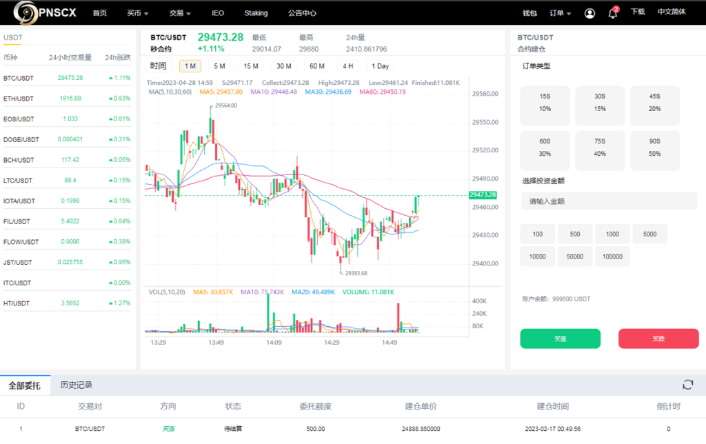 全开源代码白色UI界面虚拟币交易所系统源码,USDT/BTC加密货币交易所平台,虚拟币微交易币币合约交易插图5 全开源代码白色UI界面虚拟币交易所系统源码,USDT/BTC加密货币交易所平台,虚拟币微交易币币合约交易插图5