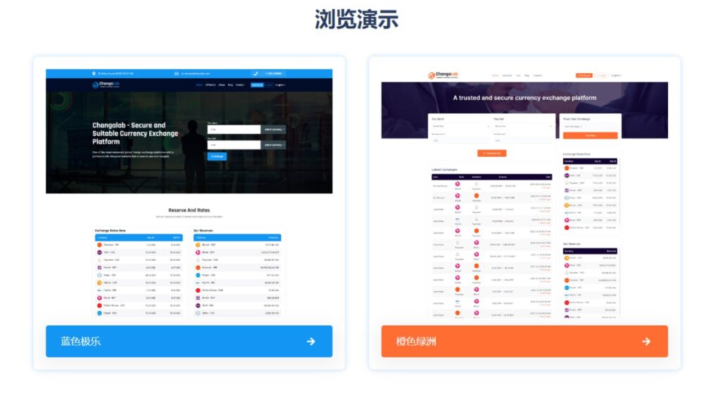 在线的货币兑换平台 该货币兑换平台是 Codecanyon 中最先进的脚本插图