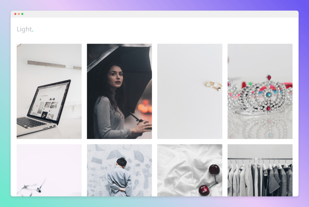 Light 相册主题模板插图