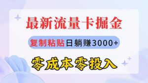 最新流量卡代理掘金，复制粘贴日赚3000+，零成本零投入，新手小白有手就行-山水资源站