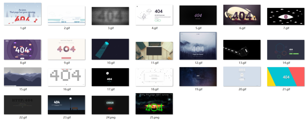 25个带有酷炫动画的创意404错误页面源码插图