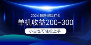 2024最新游戏打金单机收益200-300-山水资源站