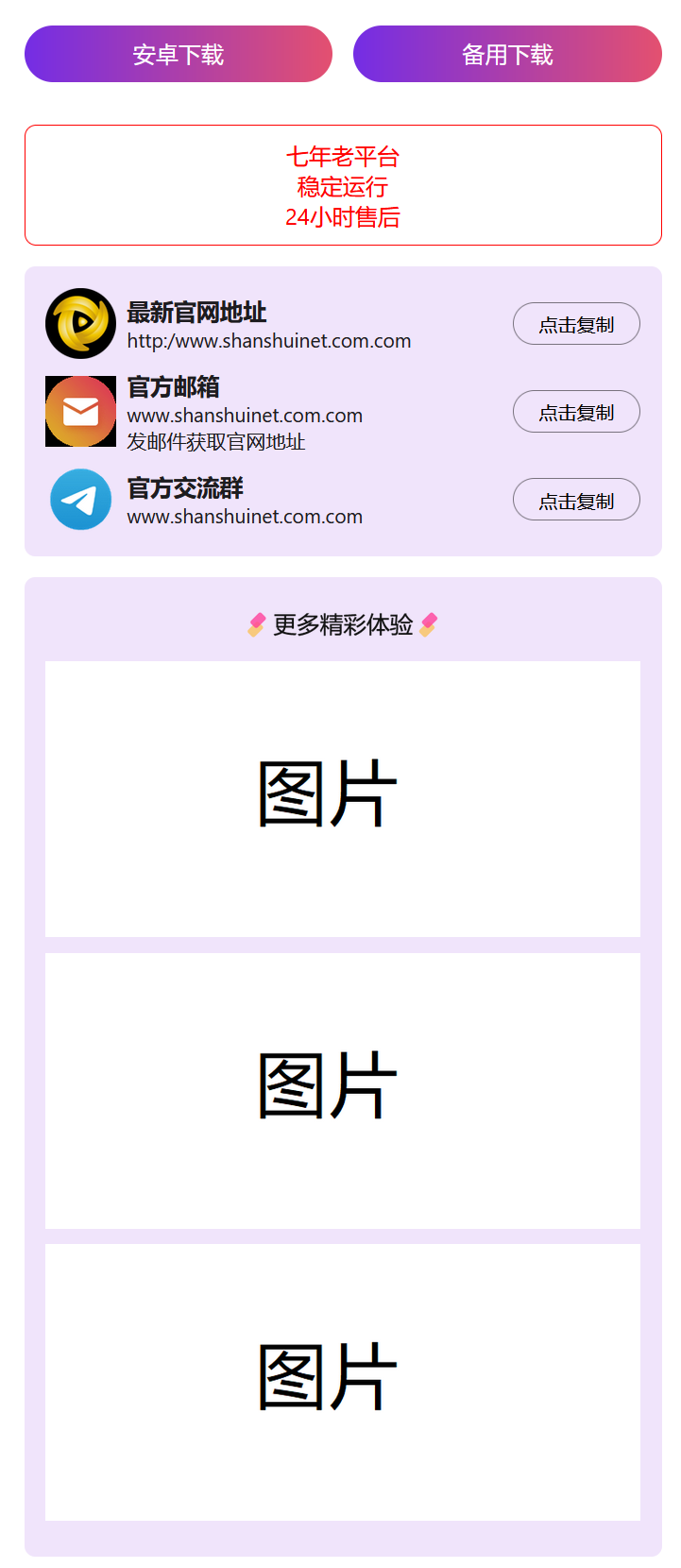 2024首发最火的软件宣传单页源码插图