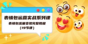 表情包运营实战系列课，表情包流量变现完整教程（19节课）-山水资源站