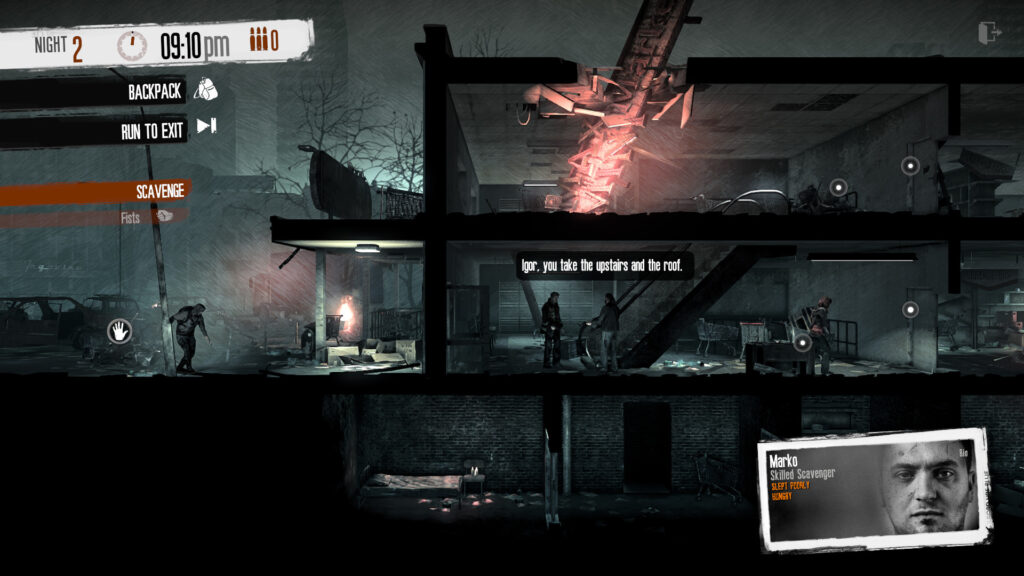 《这是我的战争完全版/This War of Mine: Complete Edition》Build.11326037|整合全DLC|容量2.61GB|官方简体中文/多项修G器/原声音乐/壁纸插图6 《这是我的战争完全版/This War of Mine: Complete Edition》Build.11326037|整合全DLC|容量2.61GB|官方简体中文/多项修G器/原声音乐/壁纸插图6