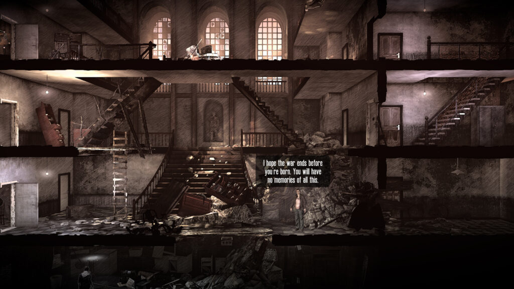 《这是我的战争完全版/This War of Mine: Complete Edition》Build.11326037|整合全DLC|容量2.61GB|官方简体中文/多项修G器/原声音乐/壁纸插图2 《这是我的战争完全版/This War of Mine: Complete Edition》Build.11326037|整合全DLC|容量2.61GB|官方简体中文/多项修G器/原声音乐/壁纸插图2