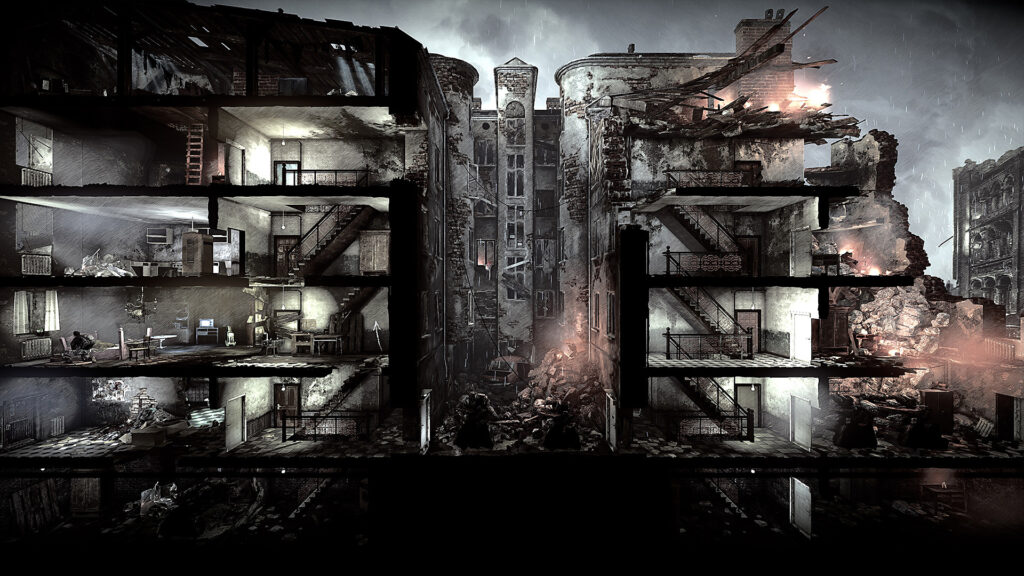 《这是我的战争完全版/This War of Mine: Complete Edition》Build.11326037|整合全DLC|容量2.61GB|官方简体中文/多项修G器/原声音乐/壁纸插图 《这是我的战争完全版/This War of Mine: Complete Edition》Build.11326037|整合全DLC|容量2.61GB|官方简体中文/多项修G器/原声音乐/壁纸插图