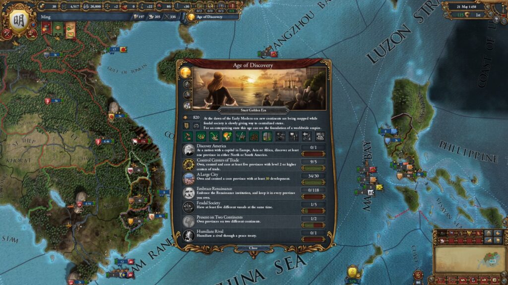 《GOG版本欧陆风云4/Europa Universalis IV》V1.36.2.2/容量6.43GB/简体中文汉化MOD/支持网络联机插图2 《GOG版本欧陆风云4/Europa Universalis IV》V1.36.2.2/容量6.43GB/简体中文汉化MOD/支持网络联机插图2