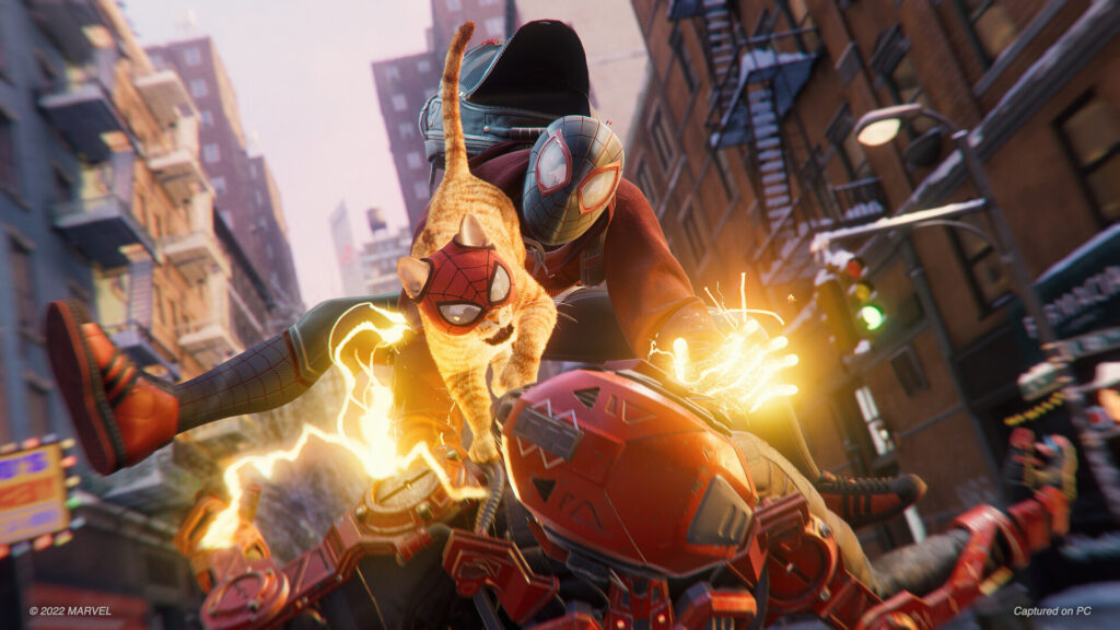 《漫威蜘蛛侠:迈尔斯·莫拉莱斯/Marvels Spider Man: Miles Morales》V2.1/官中/多项修G器/赠100%全解锁存档|容量56.8GB插图5 《漫威蜘蛛侠:迈尔斯·莫拉莱斯/Marvels Spider Man: Miles Morales》V2.1/官中/多项修G器/赠100%全解锁存档|容量56.8GB插图5