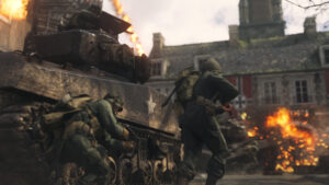 《cod14使命召唤14：二战/Call of Duty 14：WWII》v1.25/整合暗影战争|集成单人多人战役.僵尸模式/容量156GB/多项修G器(战役)/老兵难度通关存档(战役)/局域网联机教程-山水资源站