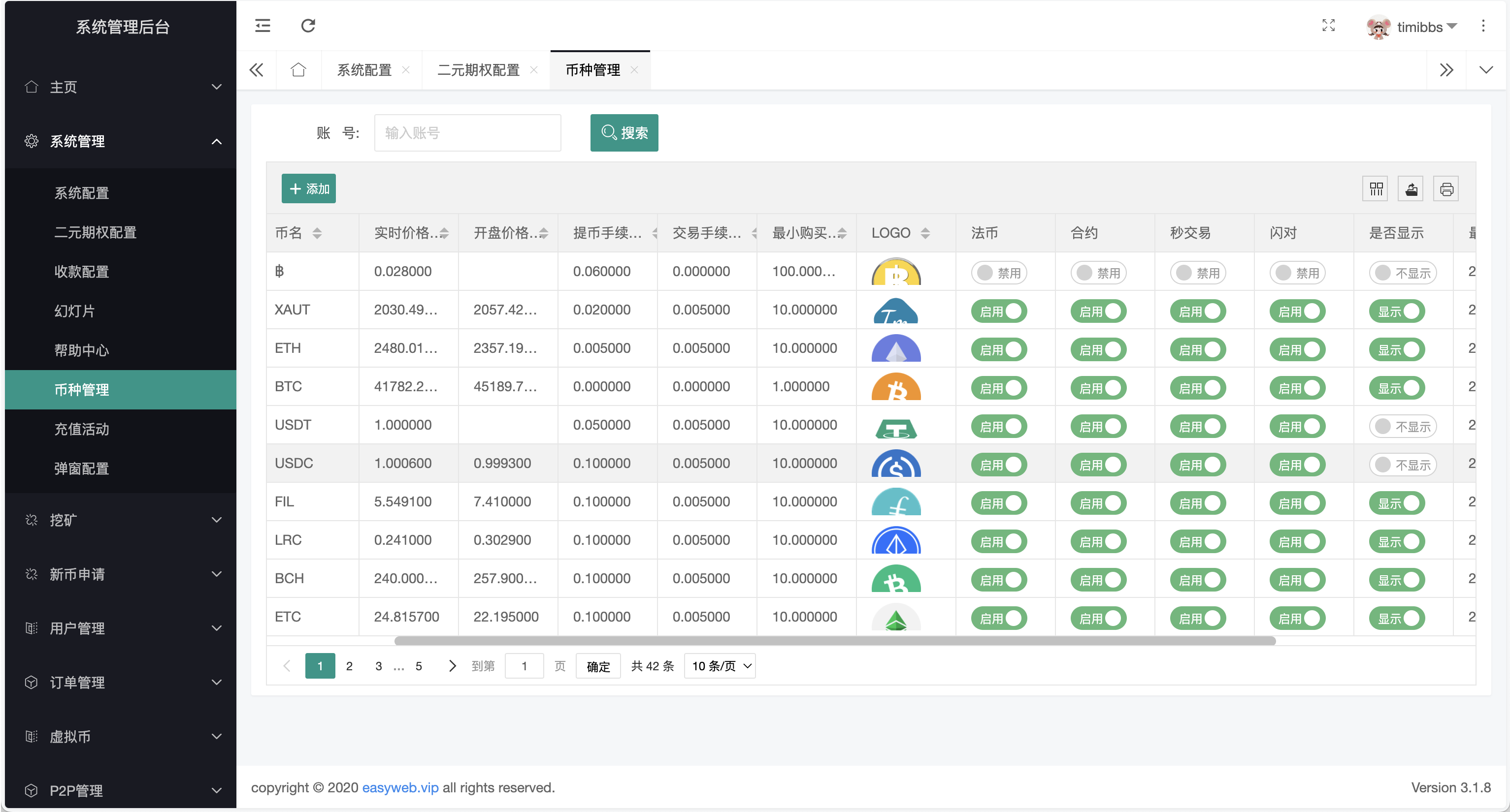 Tescopro多语言交易所源码/前端vue纯源码/秒合约交易+锁仓挖矿+币币交易+新币申购+P2P交易/k线行情自动化插图34
