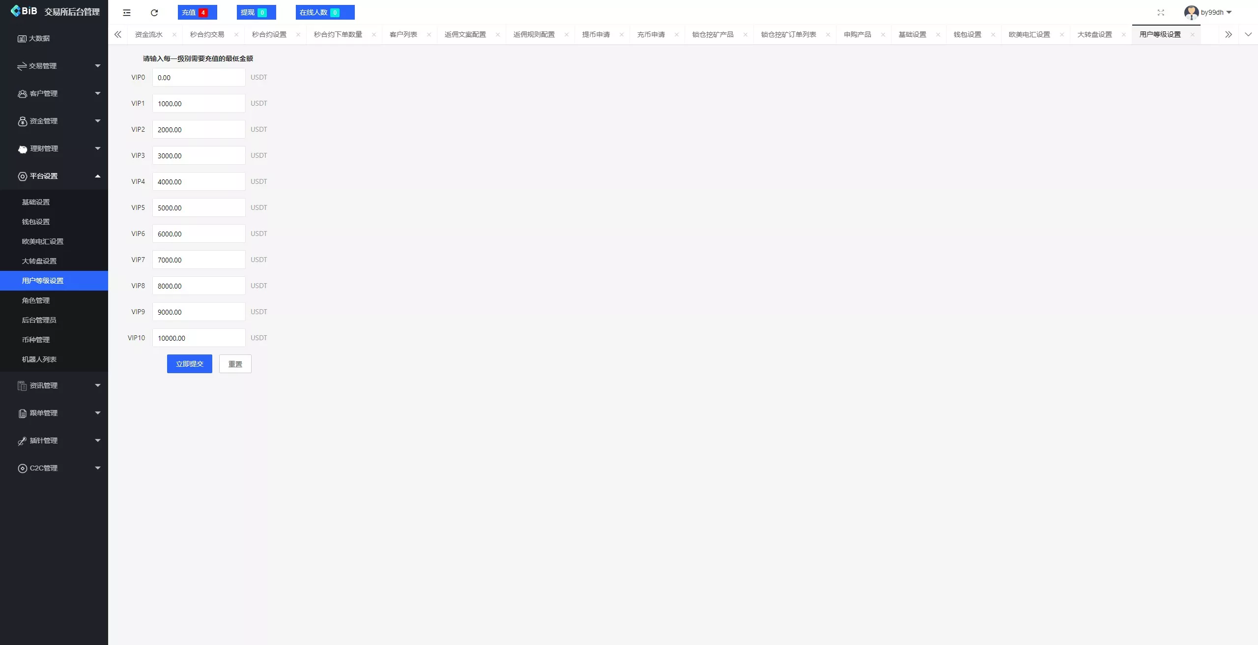 【新增dapp登陆】跟单交易所+C2C+现货+杠杆合约+期权秒合约+挖矿理财+申购+插针+交易所源码插图38 【新增dapp登陆】跟单交易所+C2C+现货+杠杆合约+期权秒合约+挖矿理财+申购+插针+交易所源码插图38