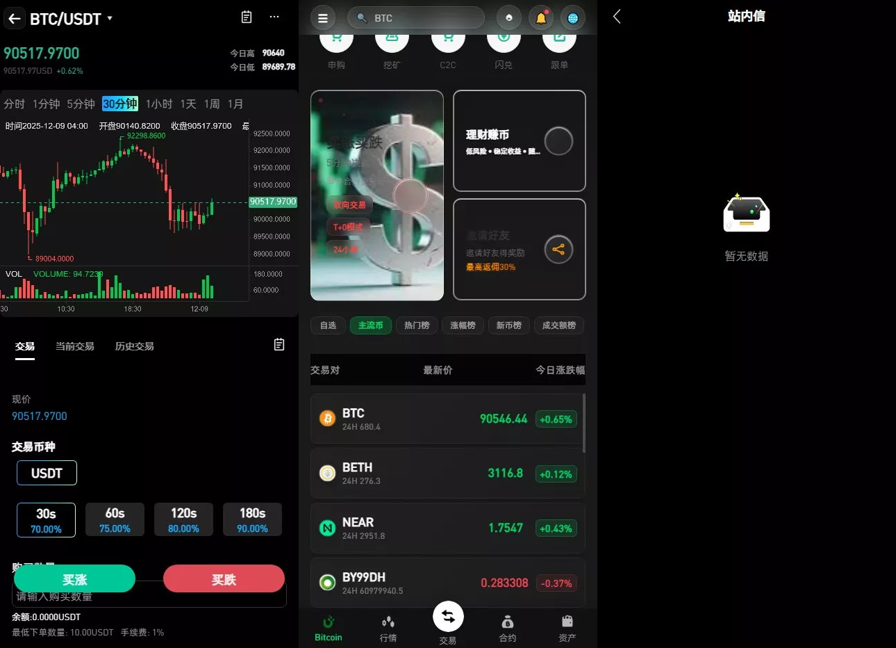 【新增dapp登陆】跟单交易所+C2C+现货+杠杆合约+期权秒合约+挖矿理财+申购+插针+交易所源码插图3 【新增dapp登陆】跟单交易所+C2C+现货+杠杆合约+期权秒合约+挖矿理财+申购+插针+交易所源码插图3
